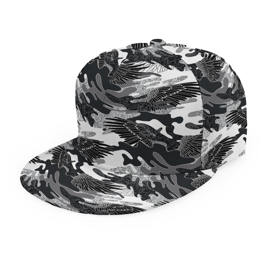 Camouflage Dazzle Wings Pattern Print Snapback Cap