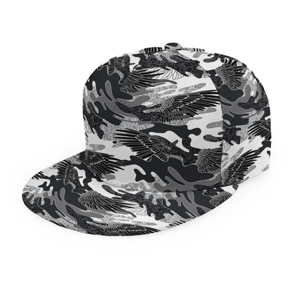Camouflage Dazzle Wings Pattern Print Snapback Cap