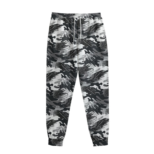 Camouflage Dazzle Wings Pattern Print Sweatpants