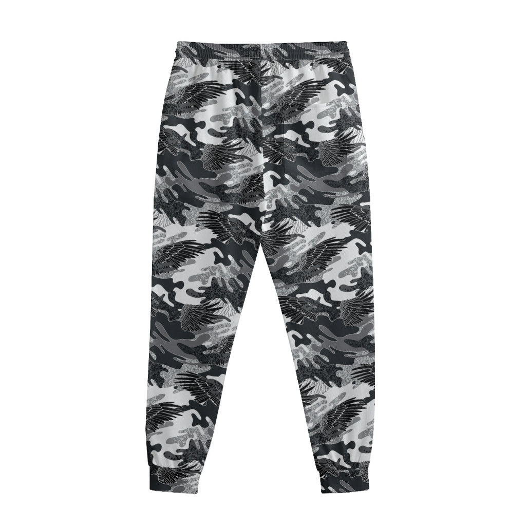 Camouflage Dazzle Wings Pattern Print Sweatpants
