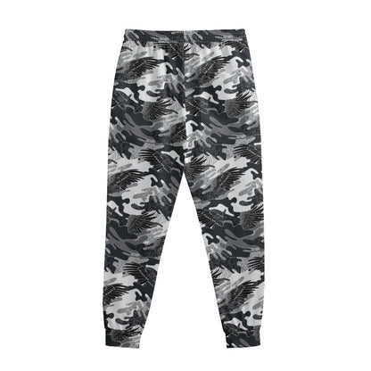 Camouflage Dazzle Wings Pattern Print Sweatpants