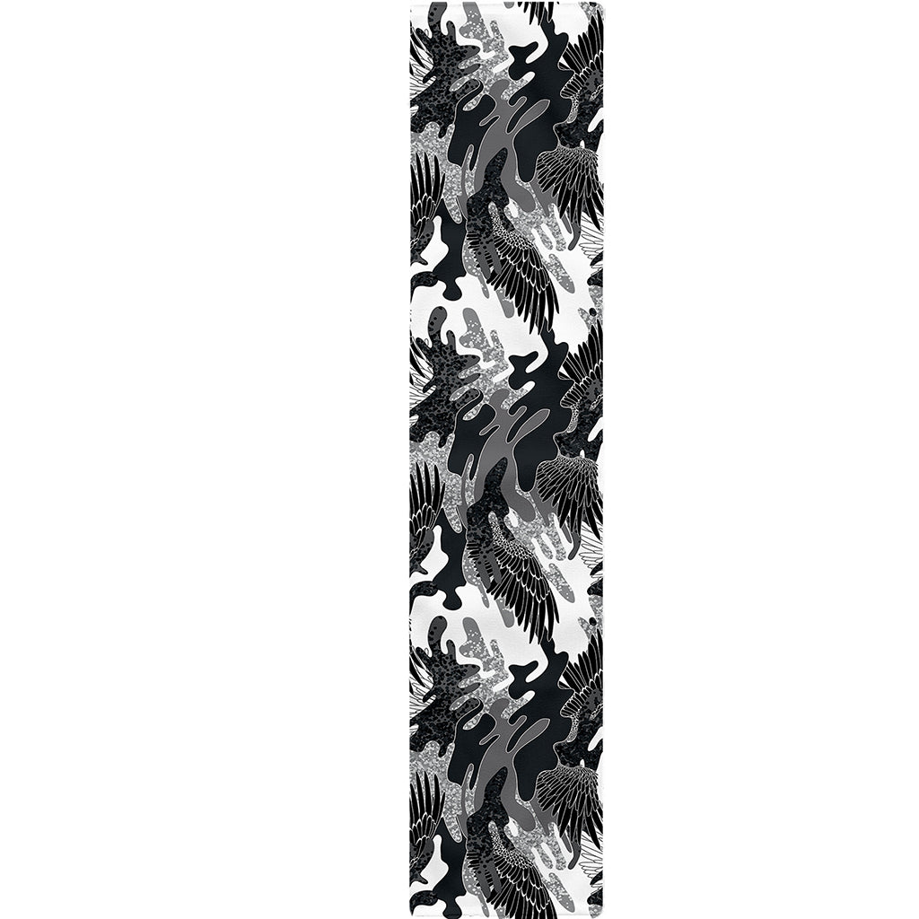 Camouflage Dazzle Wings Pattern Print Table Runner