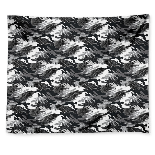 Camouflage Dazzle Wings Pattern Print Tapestry