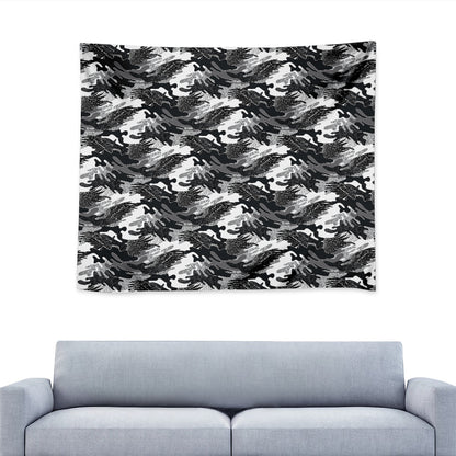 Camouflage Dazzle Wings Pattern Print Tapestry