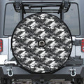 Camouflage Dazzle Wings Pattern Print Tire Cover With Camera Hole