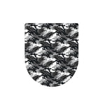 Camouflage Dazzle Wings Pattern Print Toilet Lid Cover