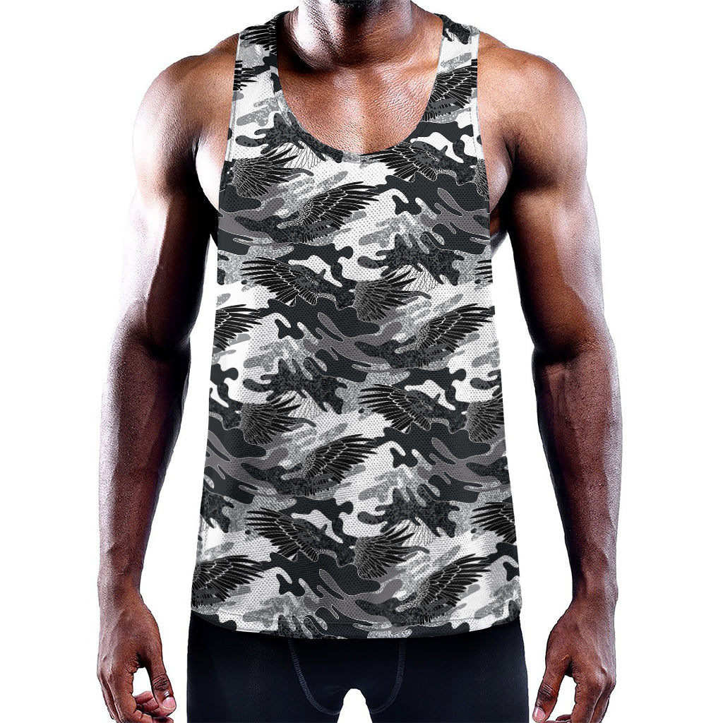 Camouflage Dazzle Wings Pattern Print Training Tank Top