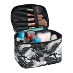 Camouflage Dazzle Wings Pattern Print Travel Makeup Bag