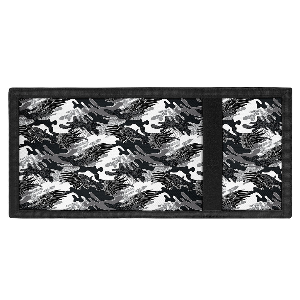 Camouflage Dazzle Wings Pattern Print Trifold Wallet