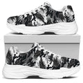 Camouflage Dazzle Wings Pattern Print White Chunky Shoes