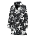Camouflage Dazzle Wings Pattern Print Women's Bathrobe