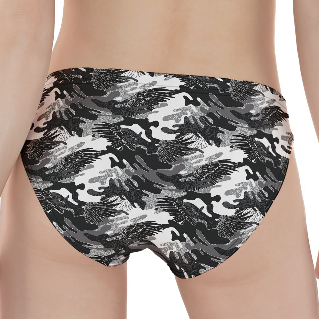 Camouflage Dazzle Wings Pattern Print Women's Panties