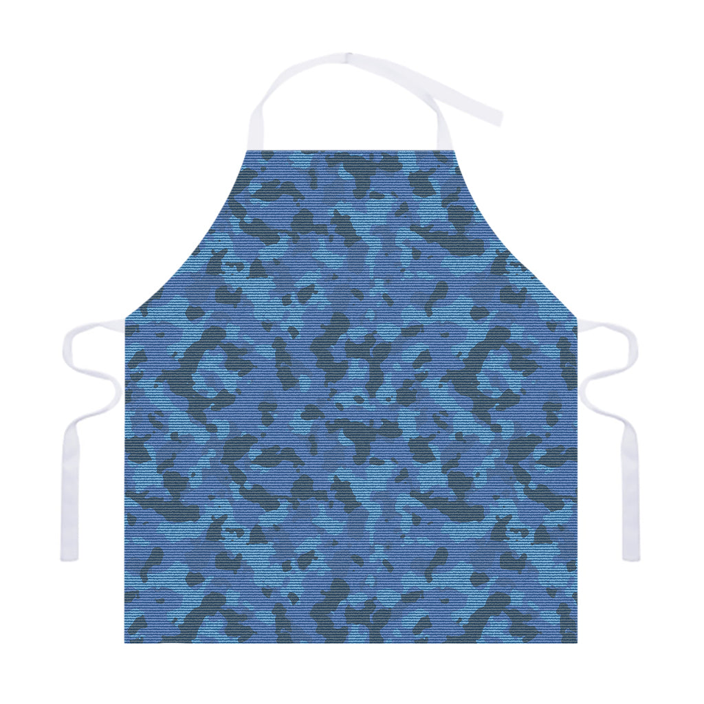 Camouflage Denim Jeans Pattern Print Adjustable Apron