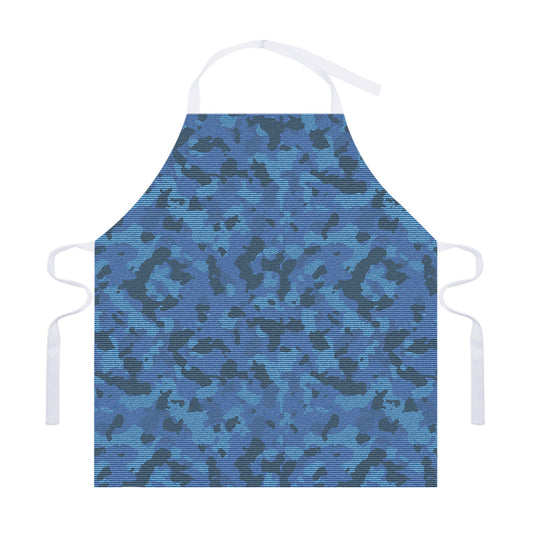 Camouflage Denim Jeans Pattern Print Adjustable Apron
