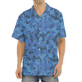 Camouflage Denim Jeans Pattern Print Aloha Shirt