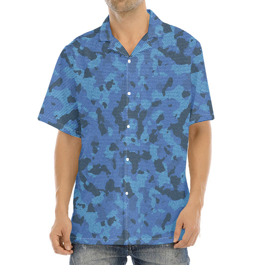 Camouflage Denim Jeans Pattern Print Aloha Shirt