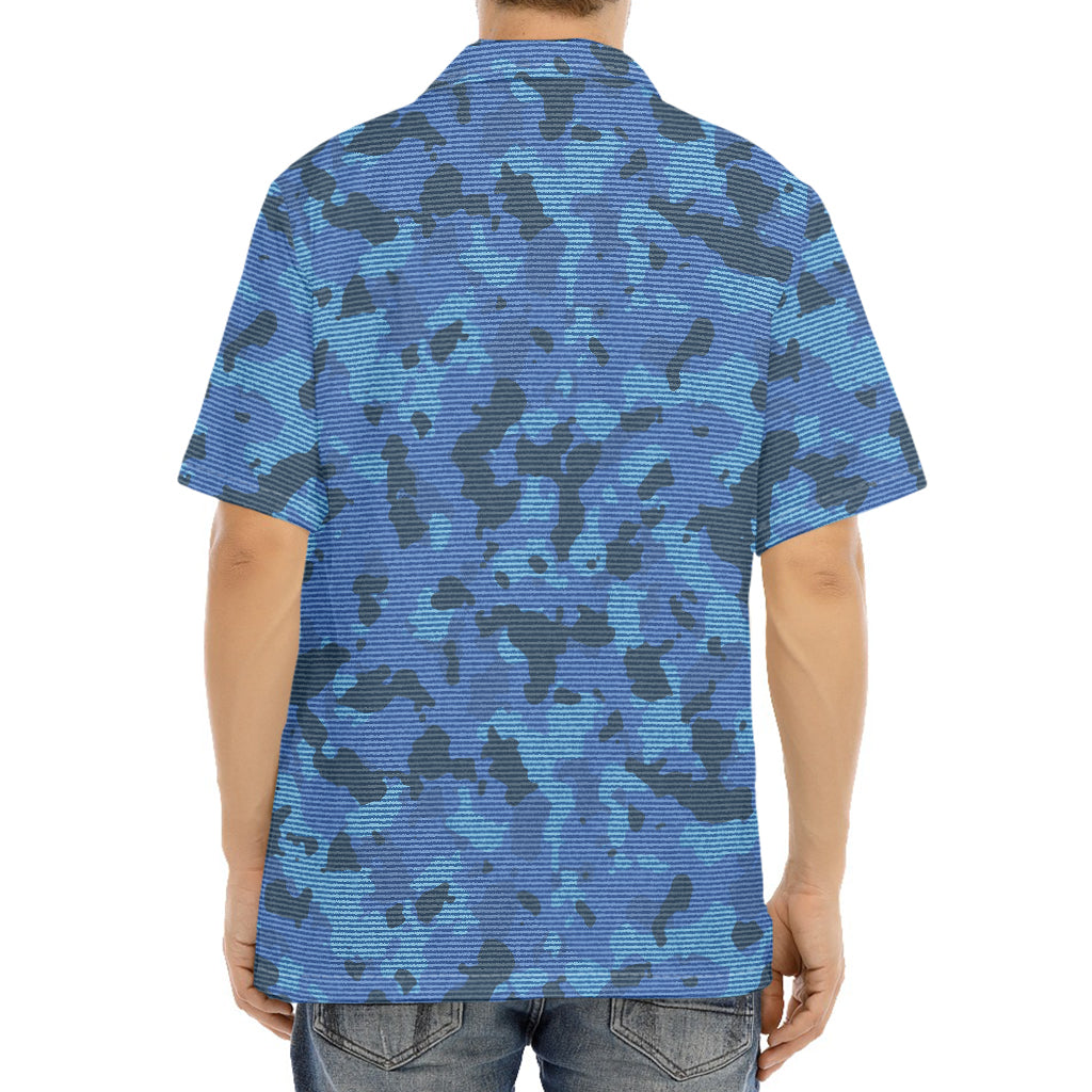 Camouflage Denim Jeans Pattern Print Aloha Shirt