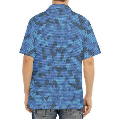 Camouflage Denim Jeans Pattern Print Aloha Shirt