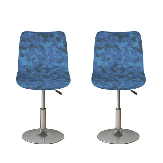 Camouflage Denim Jeans Pattern Print Bar Stool Covers