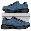 Camouflage Denim Jeans Pattern Print Black Chunky Shoes