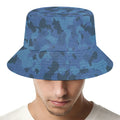 Camouflage Denim Jeans Pattern Print Bucket Hat