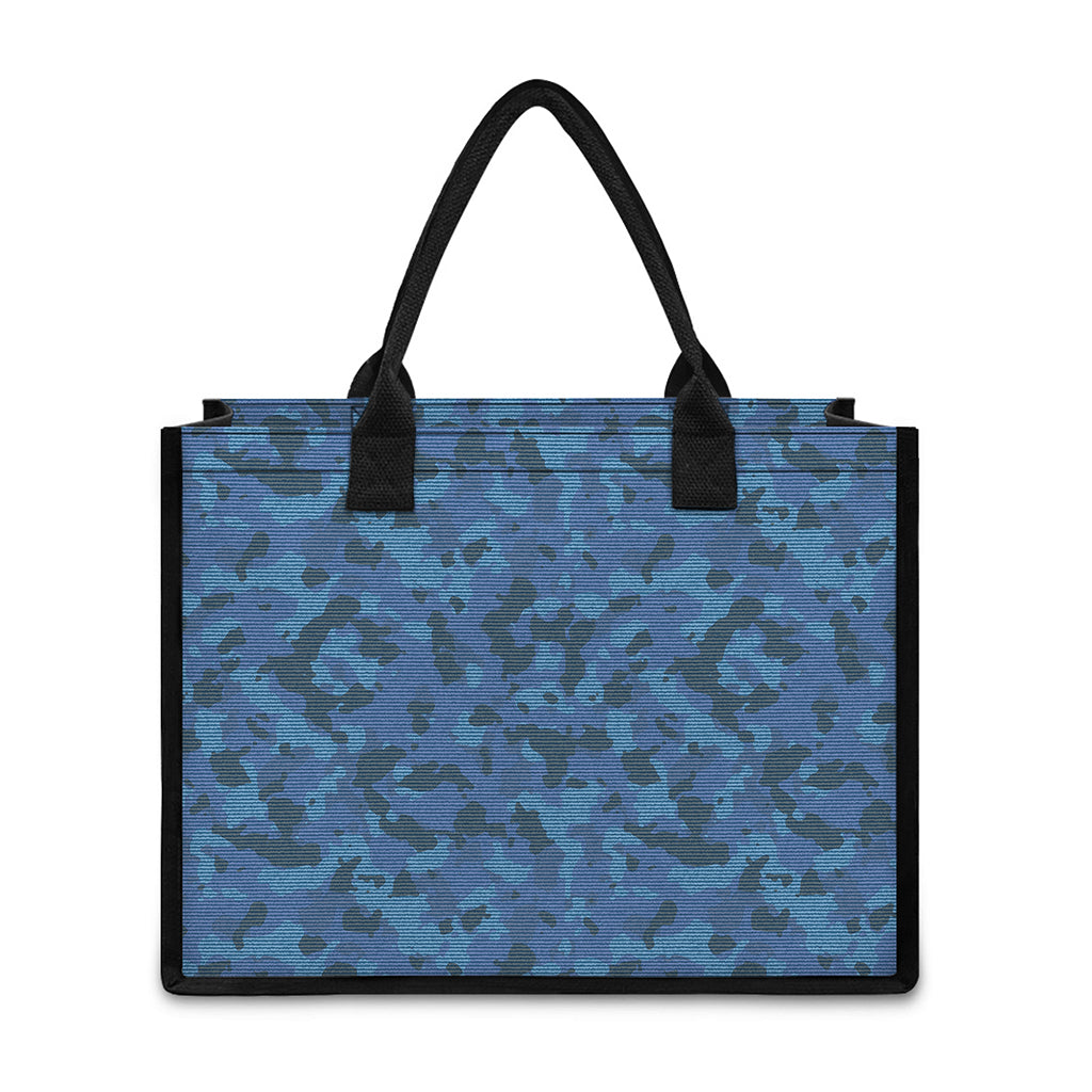 Camouflage Denim Jeans Pattern Print Canvas Tote Bag