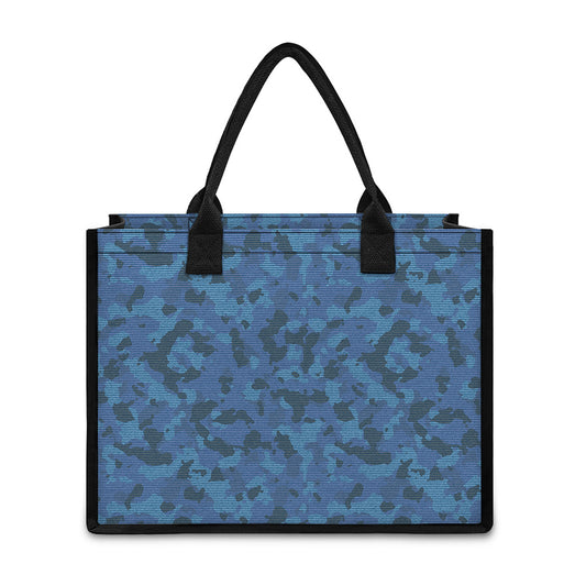 Camouflage Denim Jeans Pattern Print Canvas Tote Bag