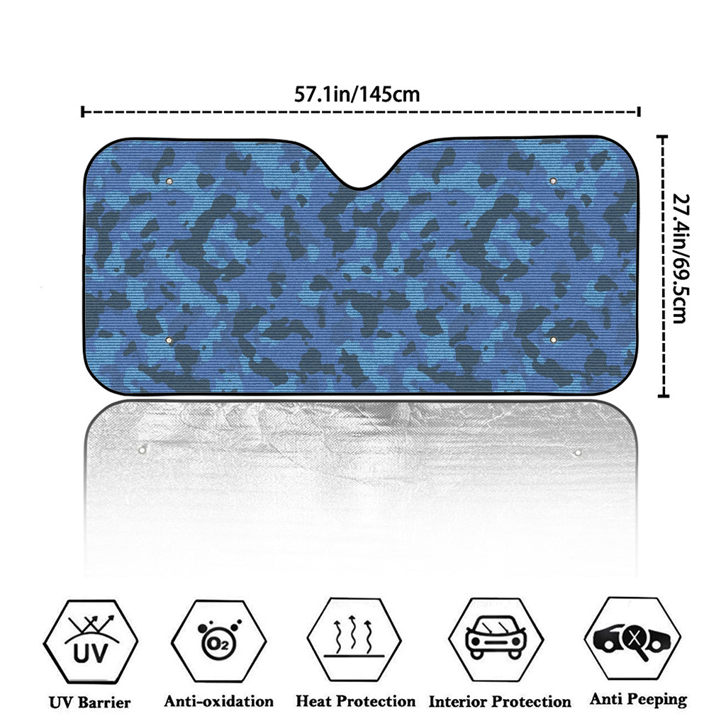 Camouflage Denim Jeans Pattern Print Car Windshield Sun Shade