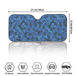 Camouflage Denim Jeans Pattern Print Car Windshield Sun Shade