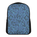 Camouflage Denim Jeans Pattern Print Casual Backpack