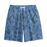 Camouflage Denim Jeans Pattern Print Cotton Shorts