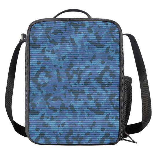 Camouflage Denim Jeans Pattern Print Crossbody Lunch Bag