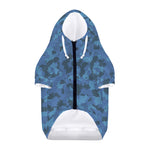 Camouflage Denim Jeans Pattern Print Dog Zip Up Hoodie