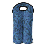 Camouflage Denim Jeans Pattern Print Double Neoprene Wine Tote