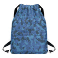 Camouflage Denim Jeans Pattern Print Drawstring Backpack