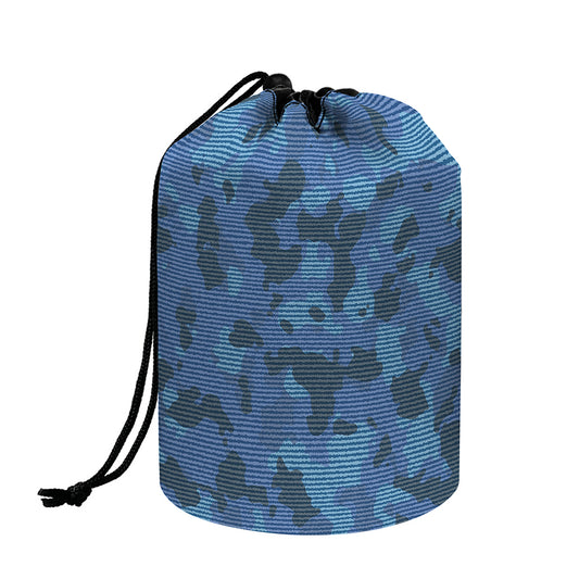 Camouflage Denim Jeans Pattern Print Drawstring Makeup Bag