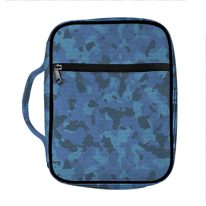 Camouflage Denim Jeans Pattern Print Front Pocket Bible Bag
