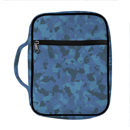 Camouflage Denim Jeans Pattern Print Front Pocket Bible Bag
