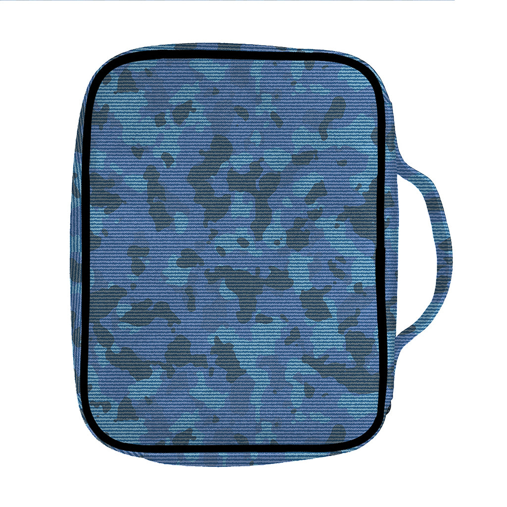 Camouflage Denim Jeans Pattern Print Front Pocket Bible Bag