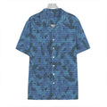 Camouflage Denim Jeans Pattern Print Hawaiian Shirt