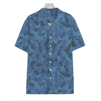 Camouflage Denim Jeans Pattern Print Hawaiian Shirt