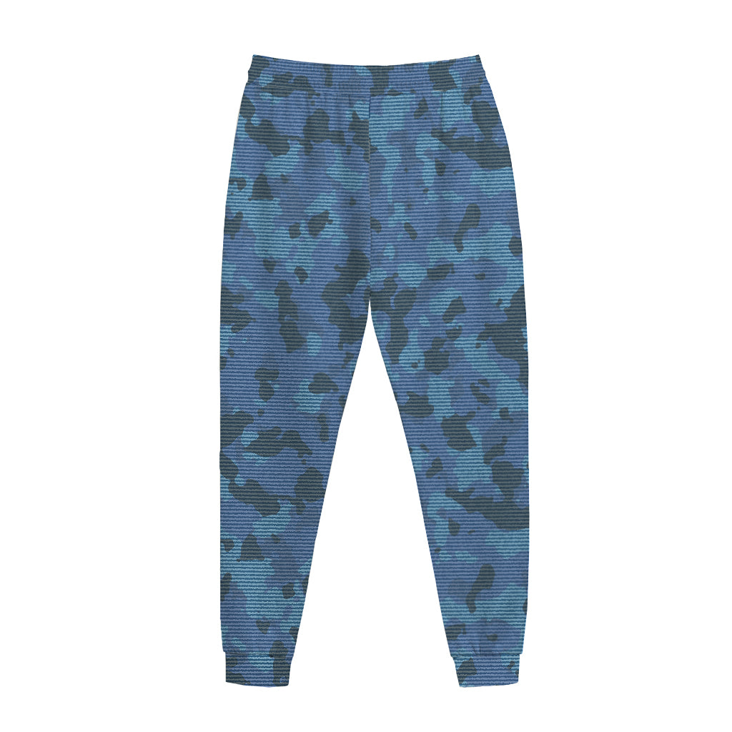 Camouflage Denim Jeans Pattern Print Jogger Pants