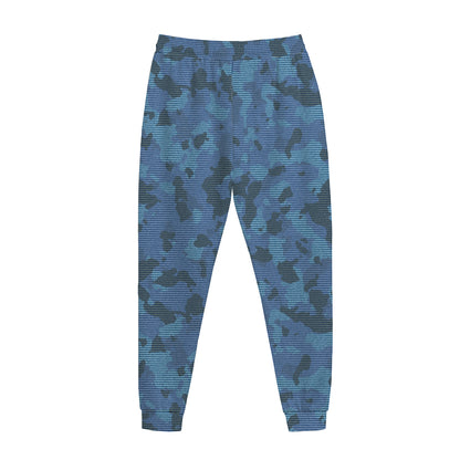 Camouflage Denim Jeans Pattern Print Jogger Pants