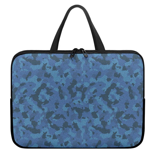 Camouflage Denim Jeans Pattern Print Laptop Sleeve With Handle