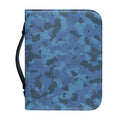 Camouflage Denim Jeans Pattern Print Leather Bible Cover