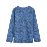 Camouflage Denim Jeans Pattern Print Long Sleeve Short Coat