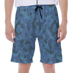 Camouflage Denim Jeans Pattern Print Men's Beach Shorts