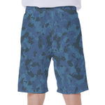 Camouflage Denim Jeans Pattern Print Men's Beach Shorts