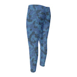Camouflage Denim Jeans Pattern Print Men's Compression Pants