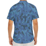 Camouflage Denim Jeans Pattern Print Men's Deep V-Neck Shirt